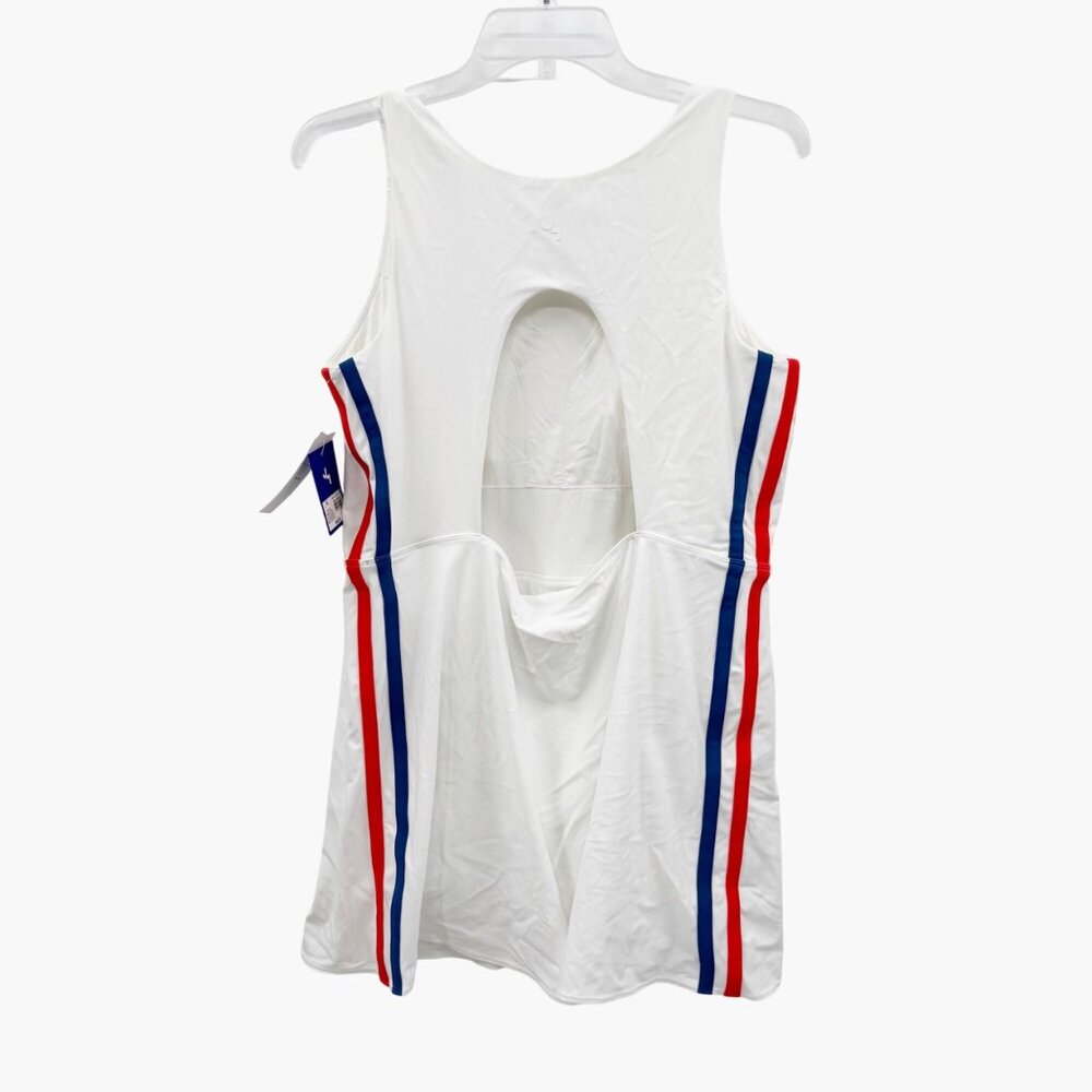 NEW JoyLab Women's Knit Sporty Contrast Active Dress - White - Picture 6 of 11
